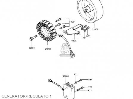 GENERATOR/REGULATOR - KZ1000R1 EDDIE LAWSON REPLICA 1982 USA CANADA