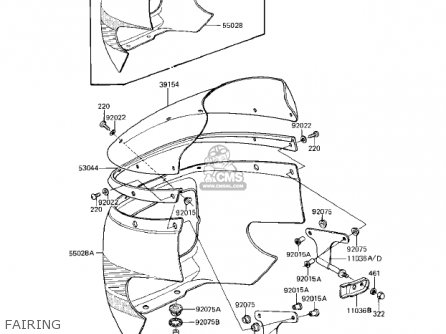 FAIRING - KZ1000R1 EDDIE LAWSON REPLICA 1982 USA CANADA
