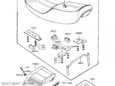SEAT/SEAT COVER - KZ1000R1 EDDIE LAWSON REPLICA 1982 USA CANADA