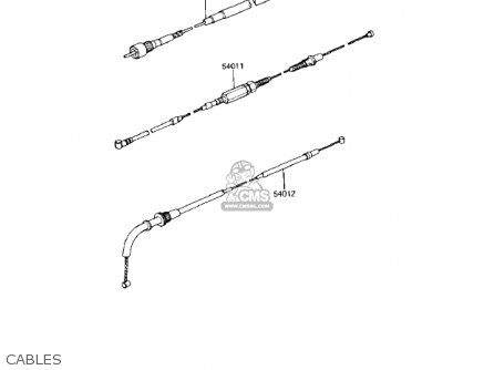CABLES - KZ1000R1 EDDIE LAWSON REPLICA 1982 USA CANADA