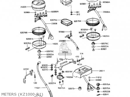METERS (KZ1000-R1) - KZ1000R1 EDDIE LAWSON REPLICA 1982 USA CANADA