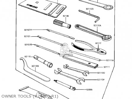 OWNER TOOLS (KZ1000-R1) - KZ1000R1 EDDIE LAWSON REPLICA 1982 USA CANADA