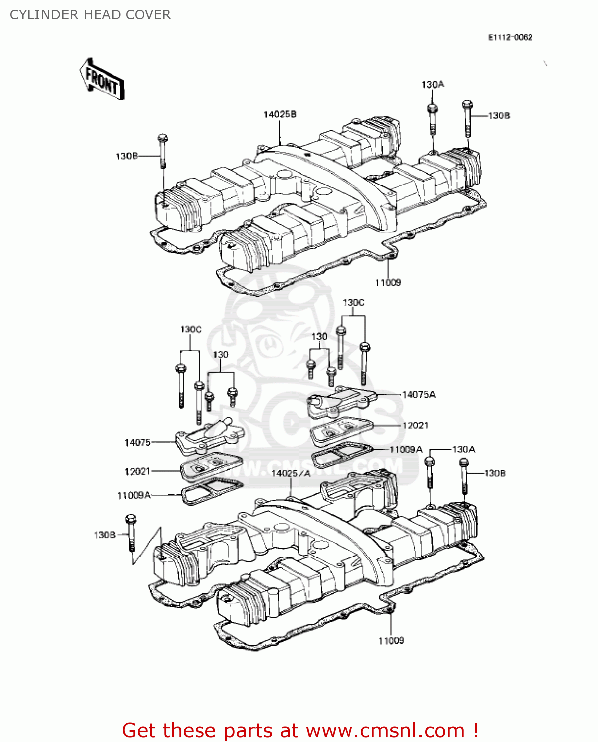 CYLINDER HEAD COVER KZ1000R2 EDDIE LAWSON REPLICA 1983 USA CANADA