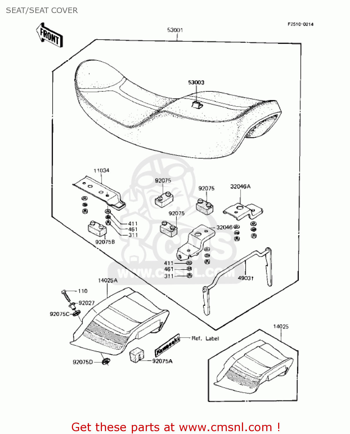 SEAT/SEAT COVER KZ1000R2 EDDIE LAWSON REPLICA 1983 USA CANADA