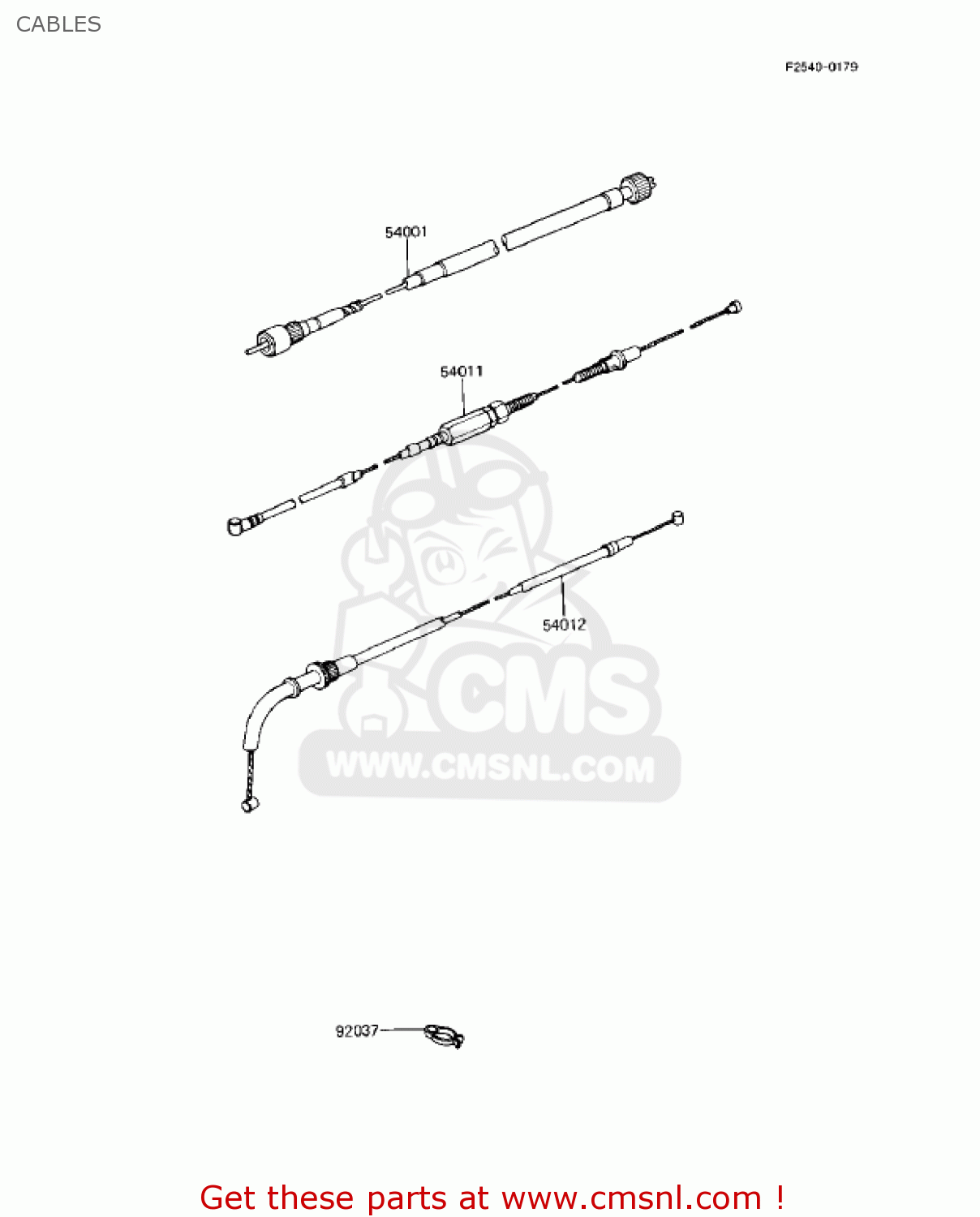 CABLES KZ1000R2 EDDIE LAWSON REPLICA 1983 USA CANADA