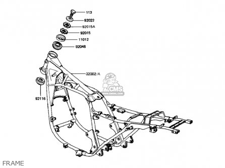 FRAME - KZ1000R2 EDDIE LAWSON REPLICA 1983 USA CANADA