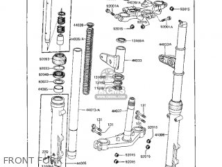 FRONT FORK - KZ1000R2 EDDIE LAWSON REPLICA 1983 USA CANADA