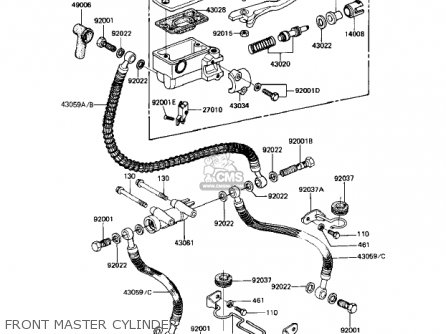 FRONT MASTER CYLINDER - KZ1000R2 EDDIE LAWSON REPLICA 1983 USA CANADA