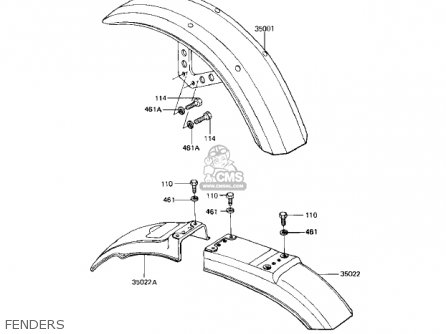 FENDERS - KZ1000R2 EDDIE LAWSON REPLICA 1983 USA CANADA