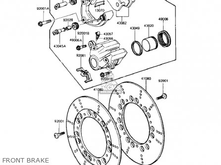 FRONT BRAKE - KZ1000R2 EDDIE LAWSON REPLICA 1983 USA CANADA
