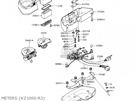 METERS (KZ1000-R2) - KZ1000R2 EDDIE LAWSON REPLICA 1983 USA CANADA