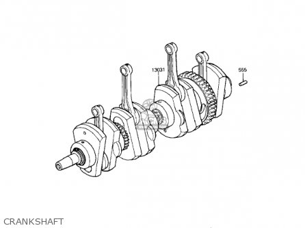CRANKSHAFT - KZ1000R2 EDDIE LAWSON REPLICA 1983 USA CANADA