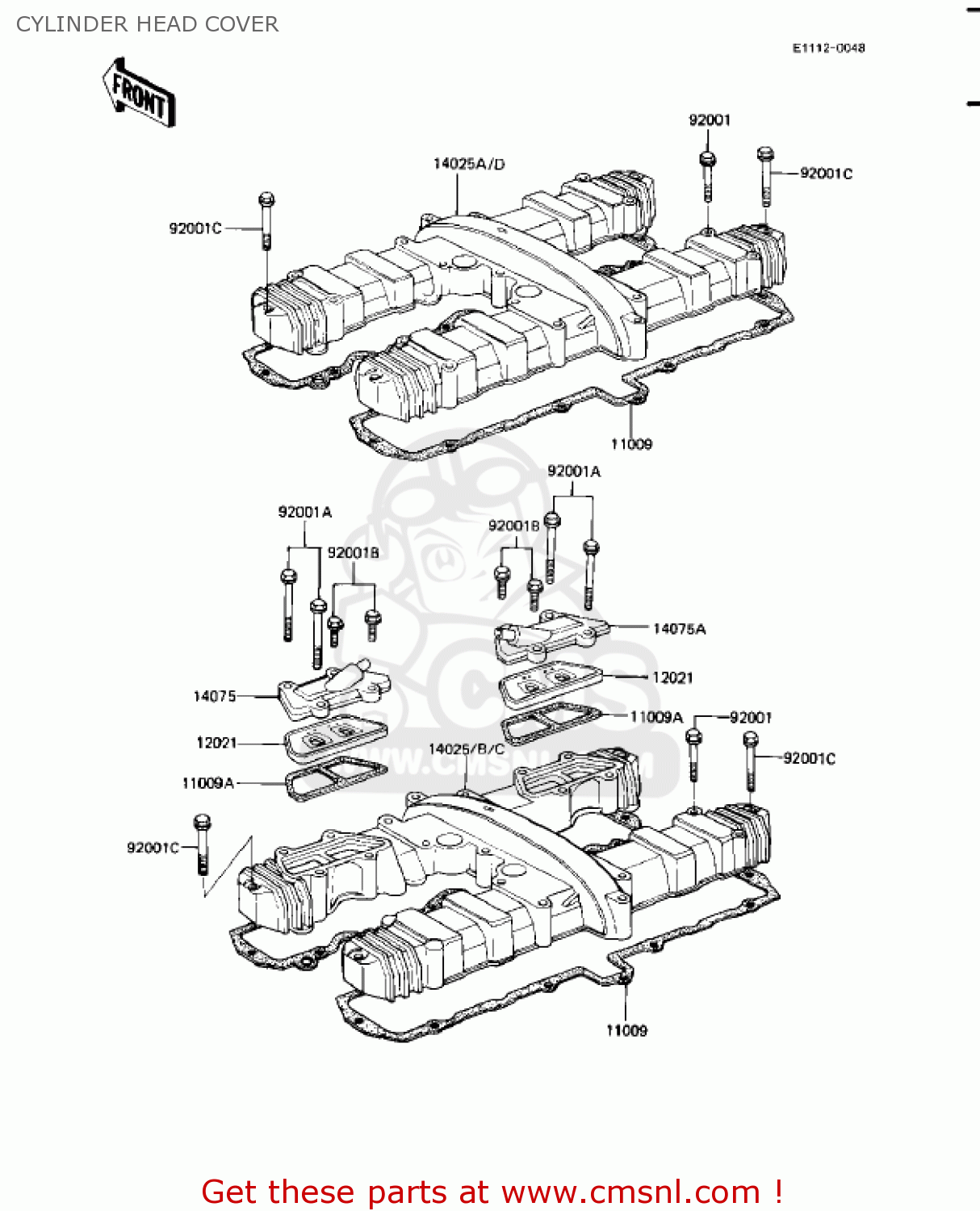 CYLINDER HEAD COVER KZ1100A1 SHAFT 1981 USA CANADA