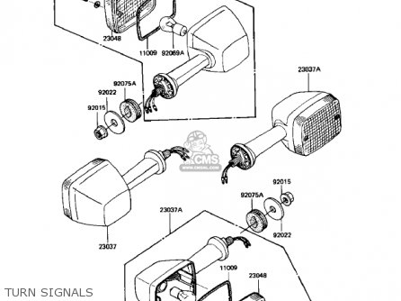 TURN SIGNALS - KZ1100A1 SHAFT 1981 USA CANADA