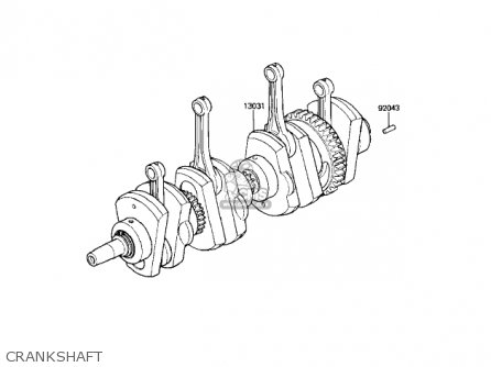 CRANKSHAFT - KZ1100A1 SHAFT 1981 USA CANADA