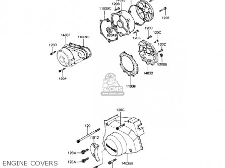ENGINE COVERS - KZ1100A1 SHAFT 1981 USA CANADA