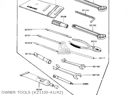 OWNER TOOLS (KZ1100-A1/A2) - KZ1100A2 SHAFT 1982 USA CANADA