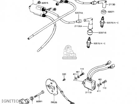 IGNITION - KZ1100A2 SHAFT 1982 USA CANADA