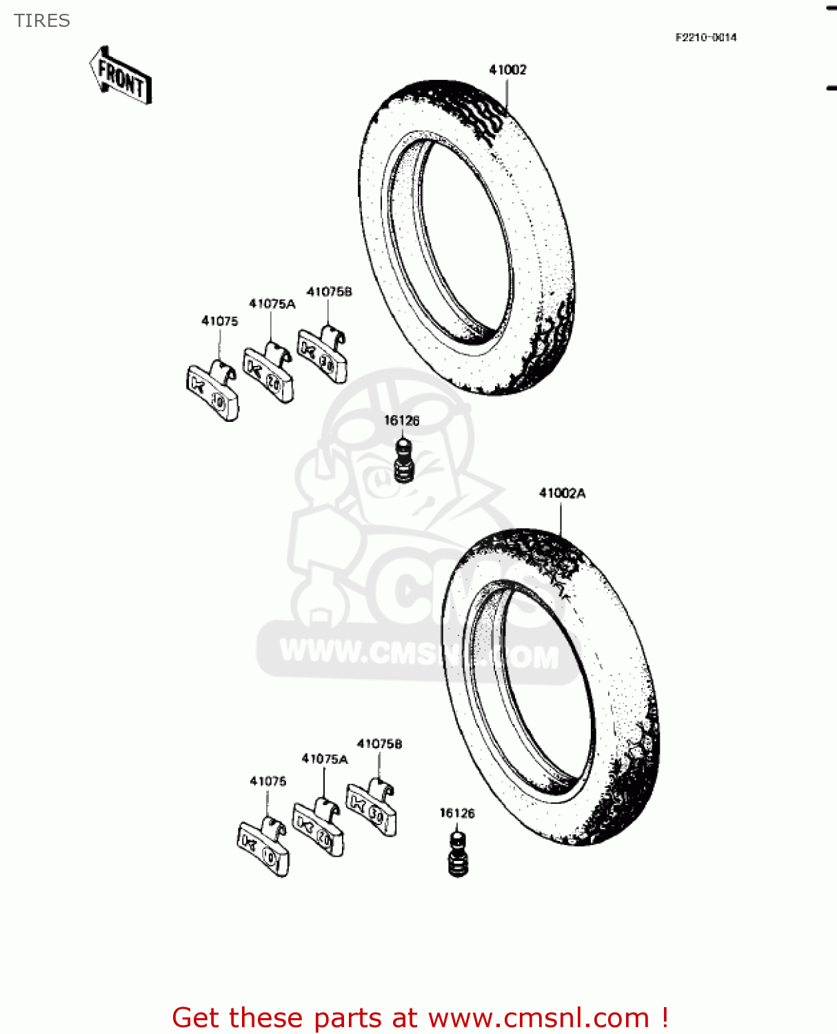 TIRES KZ1100A3 SHAFT 1983 USA CANADA