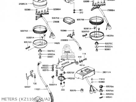 METERS (KZ1100-A1/A2) - KZ1100A3 SHAFT 1983 USA CANADA
