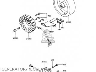 GENERATOR/REGULATOR - KZ1100B1 GPZ 1981 USA CANADA