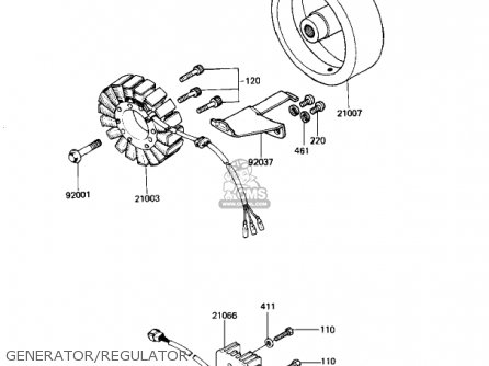 Kawasaki KZ1100B2 GPZ 1982 USA CANADA parts lists and schematics