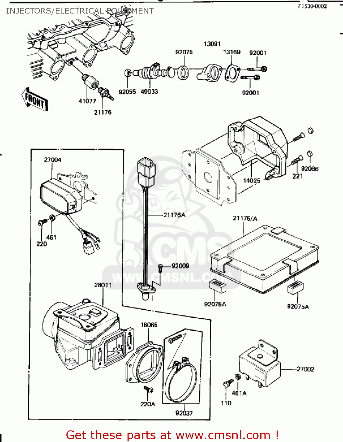 INJECTORS/ELECTRICAL EQUIPMENT KZ1100B2 GPZ 1982 USA CANADA