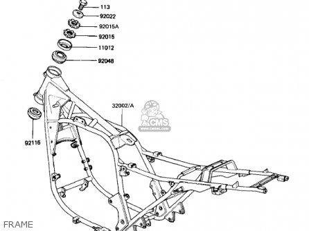 FRAME - KZ1100B2 GPZ 1982 USA CANADA
