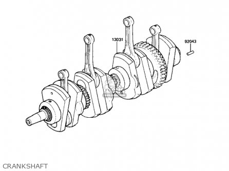 CRANKSHAFT - KZ1100B2 GPZ 1982 USA CANADA