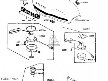 FUEL TANK - KZ1100B2 GPZ 1982 USA CANADA