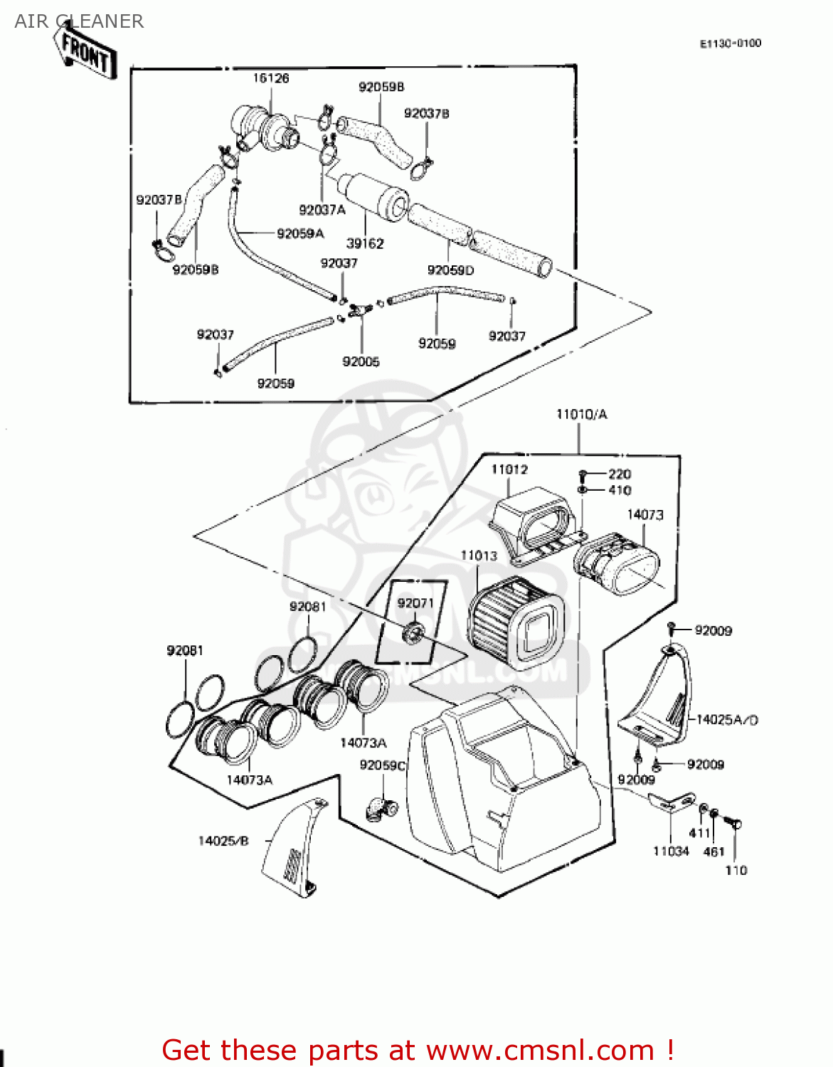 AIR CLEANER KZ1100D1 SPECTRE 1982 USA CANADA