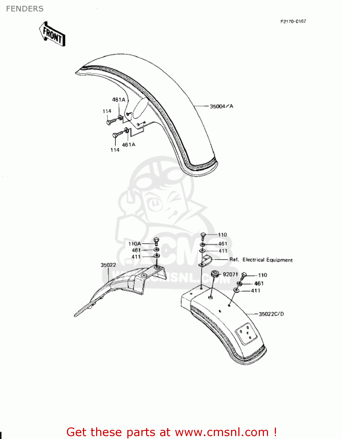 FENDERS KZ1100D1 SPECTRE 1982 USA CANADA