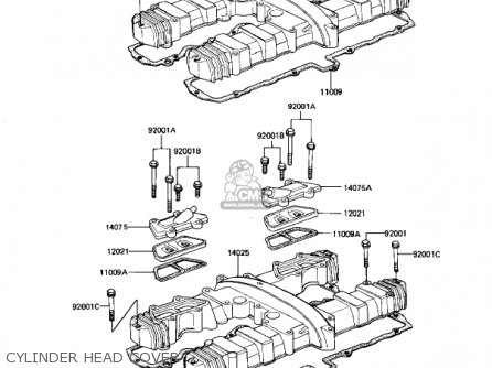 CYLINDER HEAD COVER - KZ1100D1 SPECTRE 1982 USA CANADA