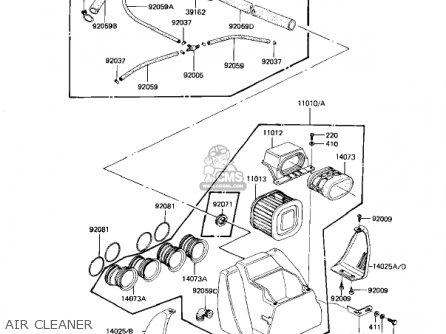 AIR CLEANER - KZ1100D1 SPECTRE 1982 USA CANADA