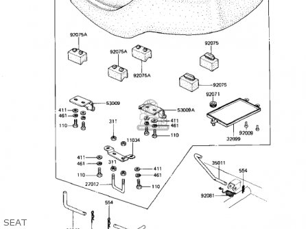 SEAT - KZ1100D1 SPECTRE 1982 USA CANADA
