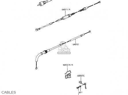 CABLES - KZ1100D1 SPECTRE 1982 USA CANADA