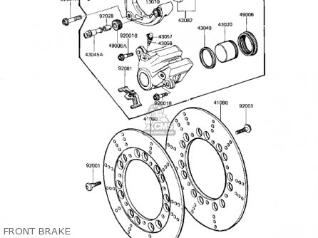 FRONT BRAKE - KZ1100D1 SPECTRE 1982 USA CANADA