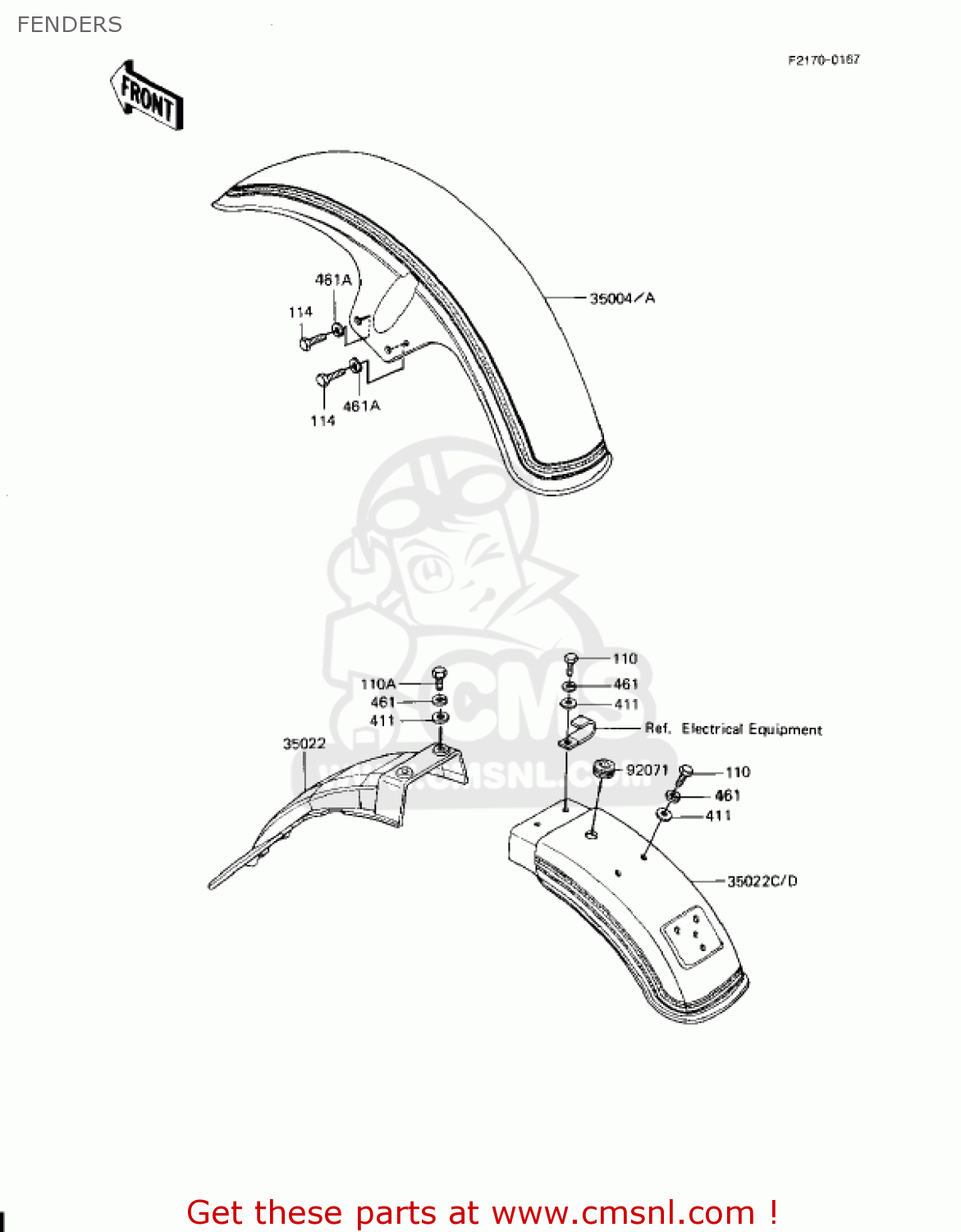 FENDERS KZ1100D2 SPECTRE 1983 USA CANADA