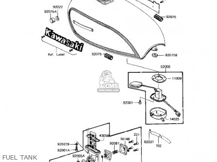 FUEL TANK - KZ1100D2 SPECTRE 1983 USA CANADA