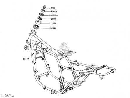 FRAME - KZ1100D2 SPECTRE 1983 USA CANADA