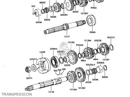 TRANSMISSION - KZ1100D2 SPECTRE 1983 USA CANADA