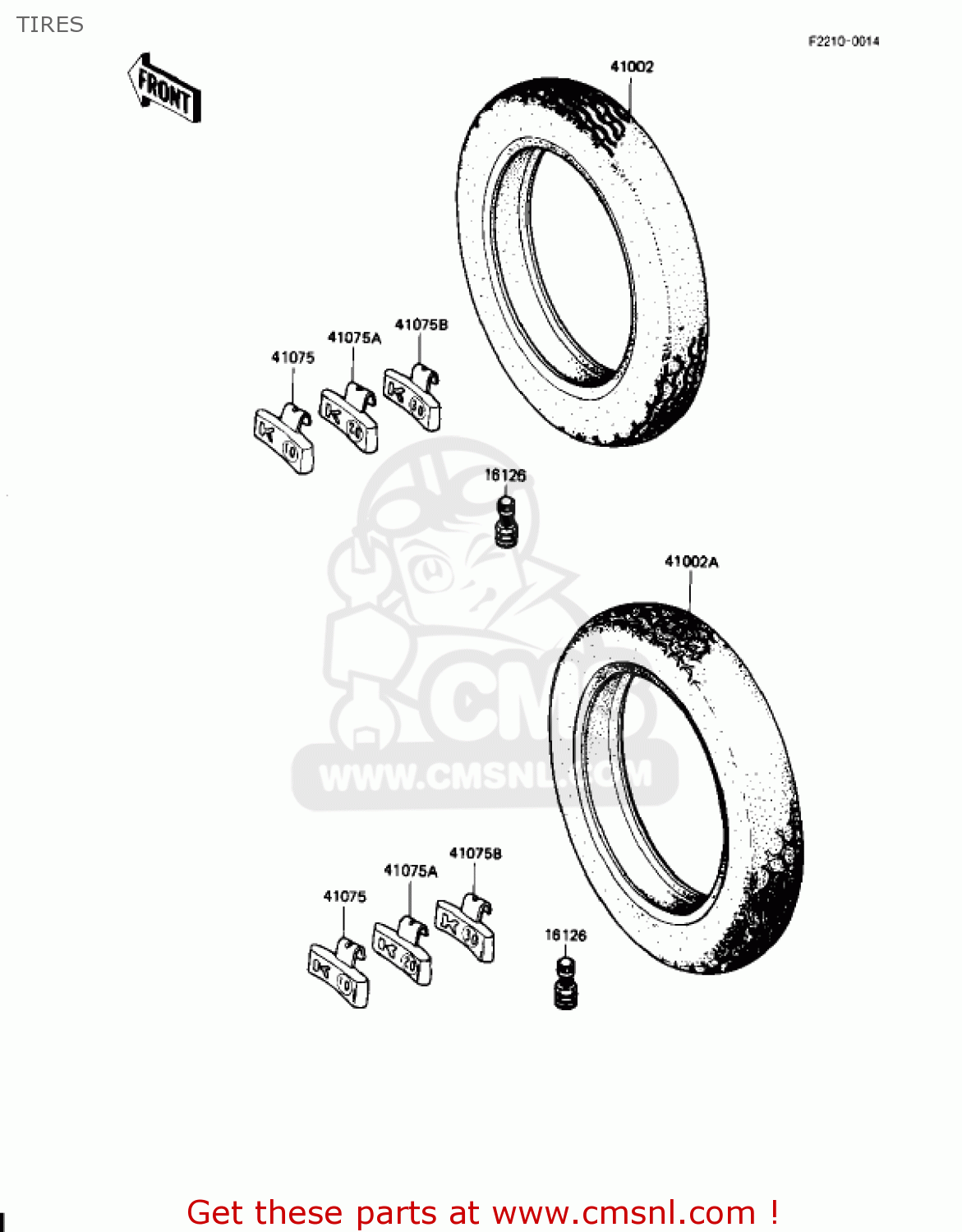 TIRES KZ1100L1 LTD SHAFT 1983 USA CANADA