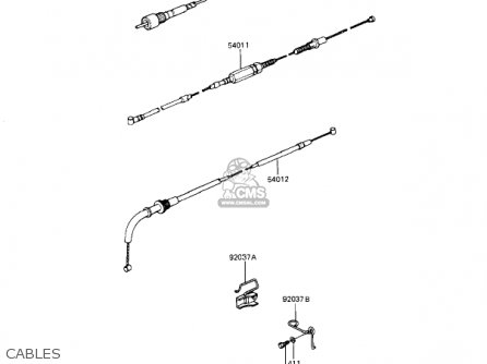 CABLES - KZ1100L1 LTD SHAFT 1983 USA CANADA