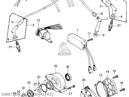 Kawasaki KZ1300A1 1979 USA CANADA parts lists and schematics