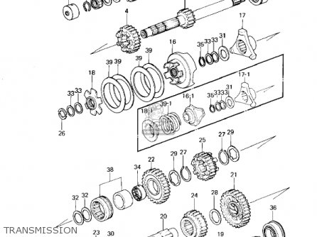 TRANSMISSION - KZ1300A1 1979 USA CANADA