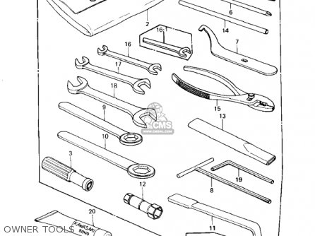 OWNER TOOLS - KZ1300A1 1979 USA CANADA