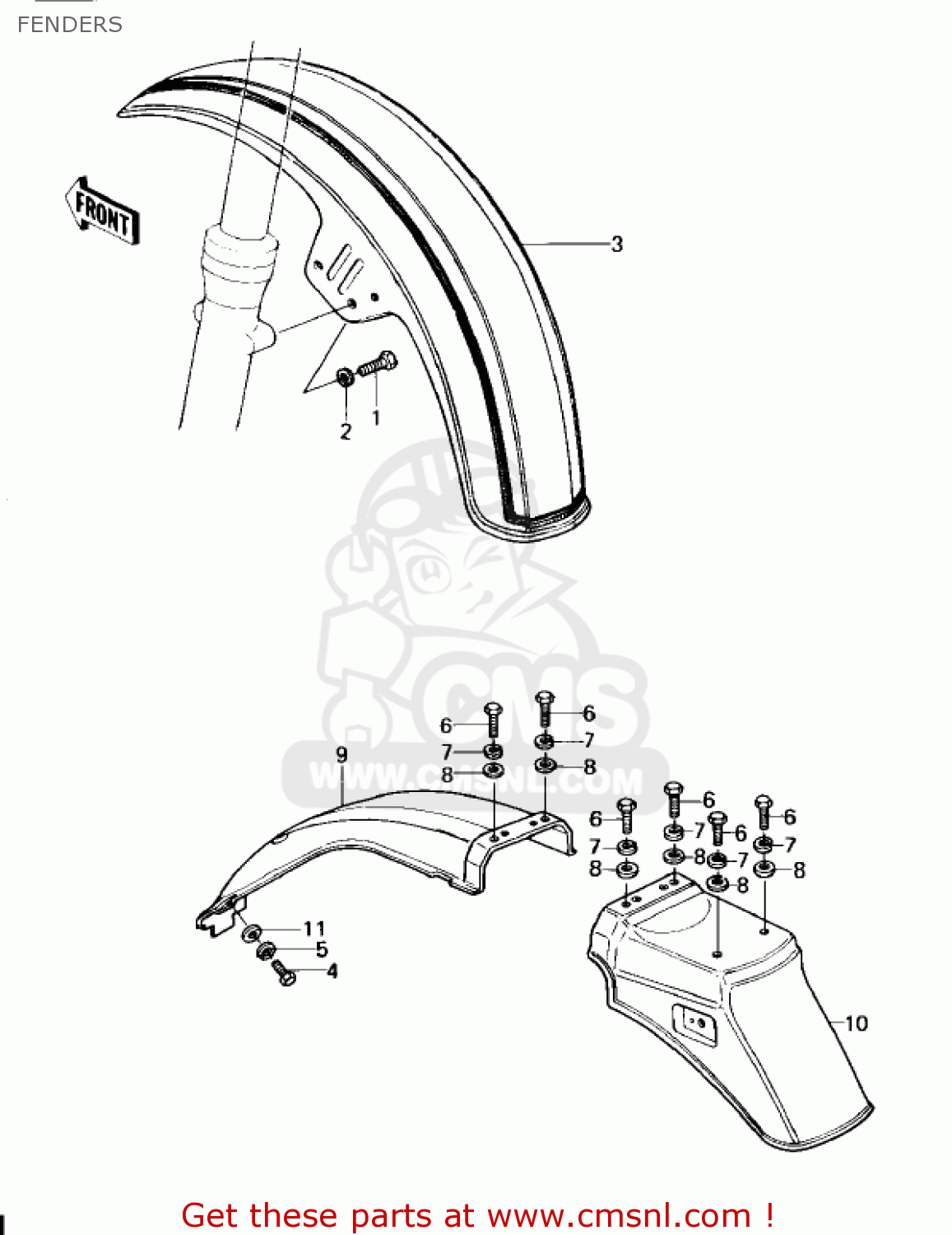 FENDERS KZ1300A2 1980 USA CANADA