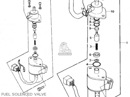 FUEL SOLENOID VALVE - KZ1300A2 1980 USA CANADA