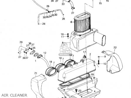 AIR CLEANER - KZ1300A2 1980 USA CANADA