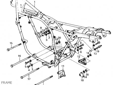 FRAME - KZ1300A2 1980 USA CANADA